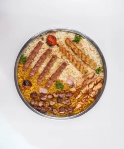 mix grill with rice